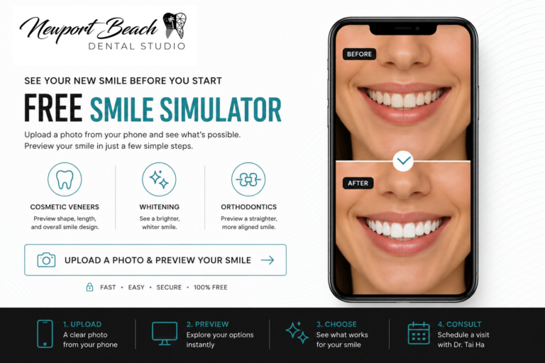 Free Smile Simulation Veneers Newport Beach